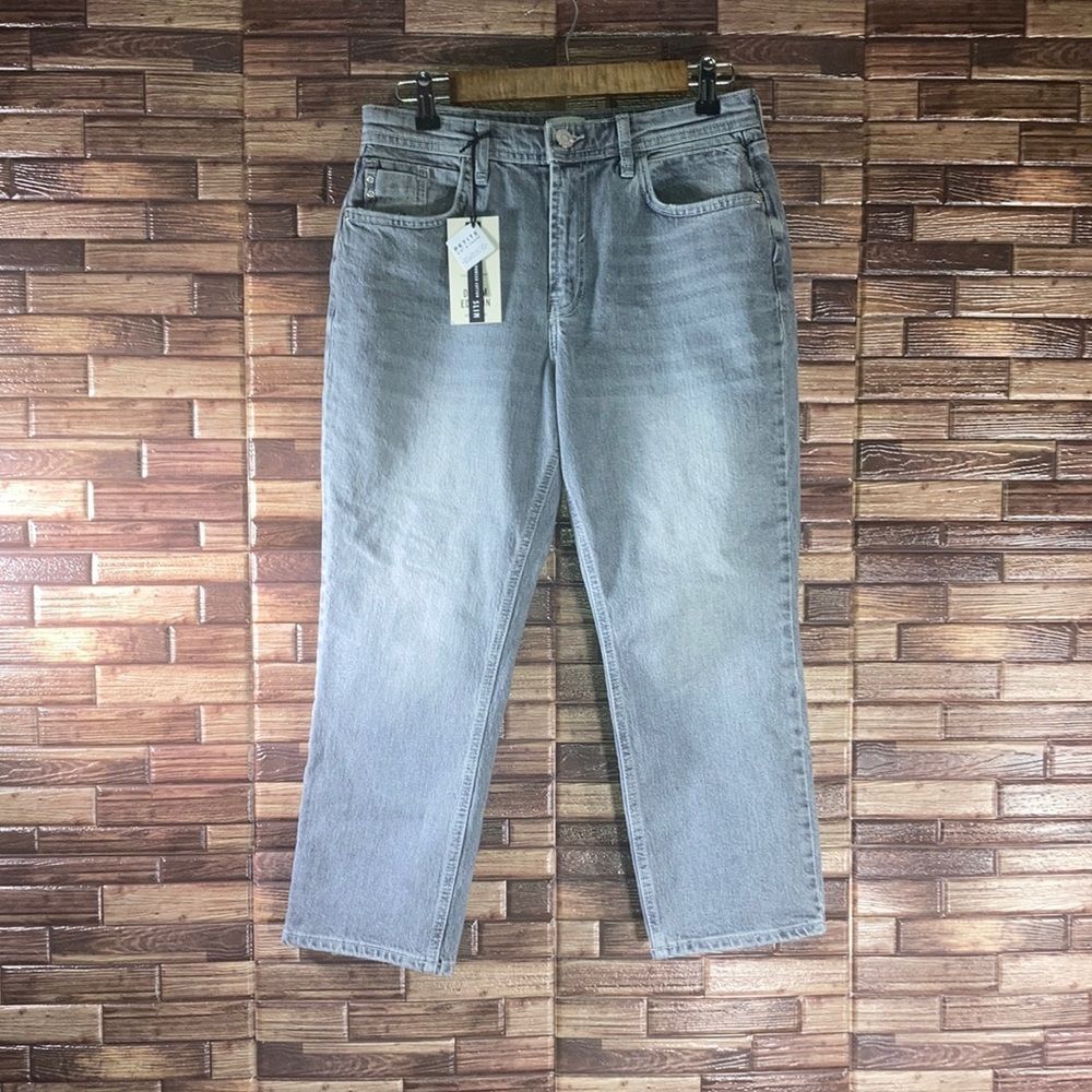 NWT Womens River Island Size 10XS Charcoal Gray Denim Pants